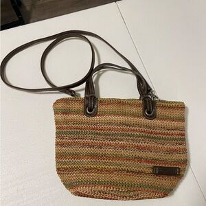 NWOT‎ | Rosetti woven stripe-colored purse & matching money pouch set